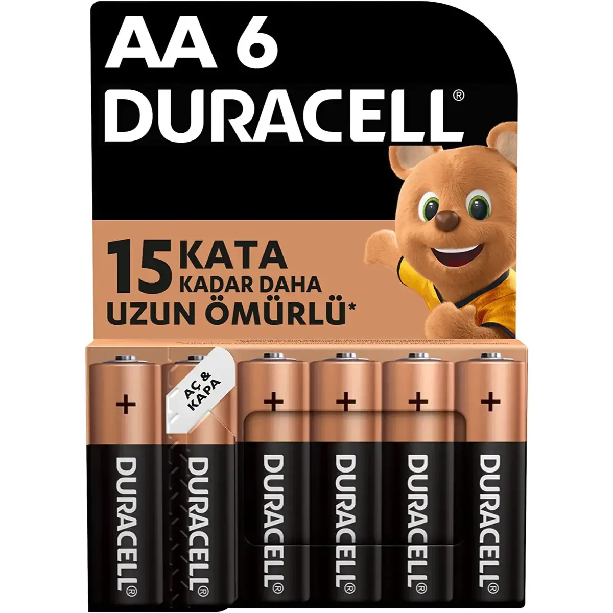 Duracell AA Kalem Pil 6+2 Li