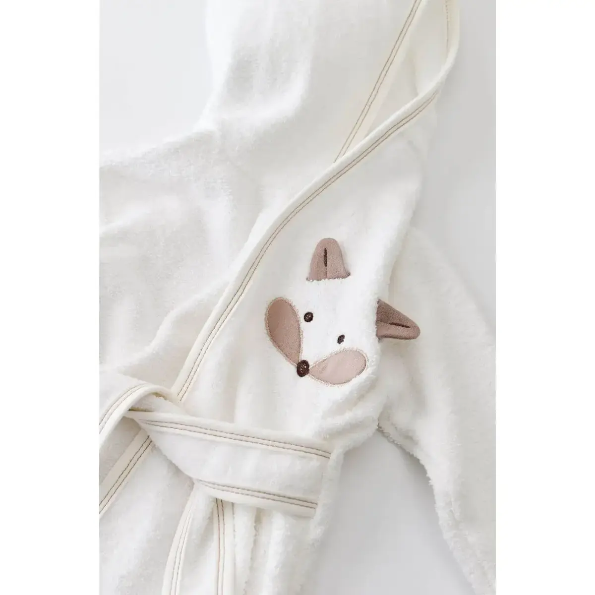 Bibaby Bornoz Takımı Sweet Fox Ekru - Kahverengi