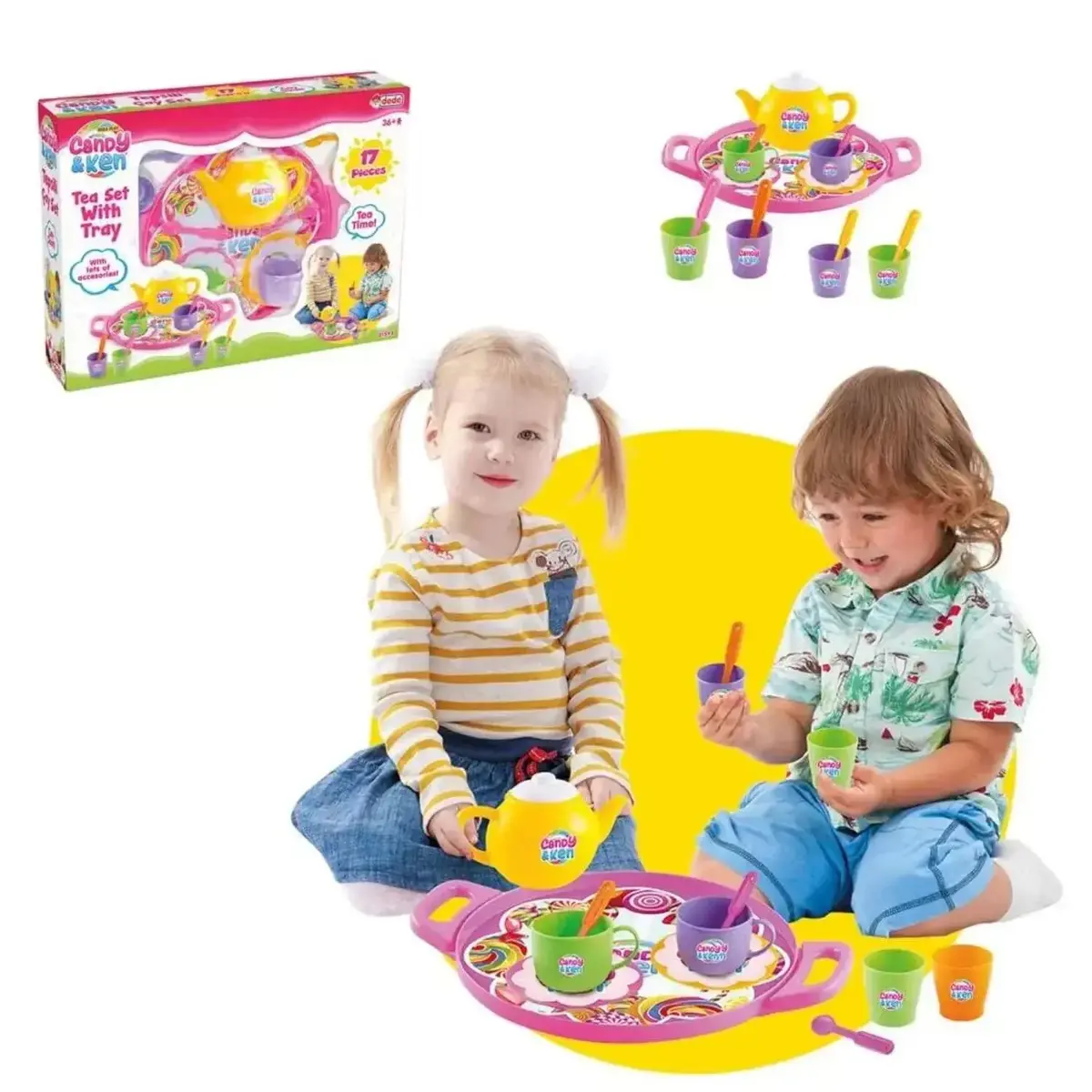 Dede Candy Tepsili Çay Set