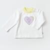 Bibaby Organik Sweatshirt Love You Baby Yellow Lavander