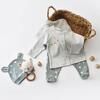 Bibaby Organik Zıbın Takımı Battaniyeli Tüllü Hug Me Bear Yeşil