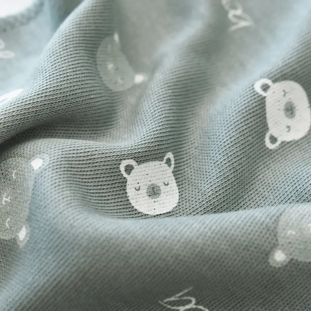 Bibaby Organik Zıbın Takımı Hug Me Bear Prematüre Kar Melanj