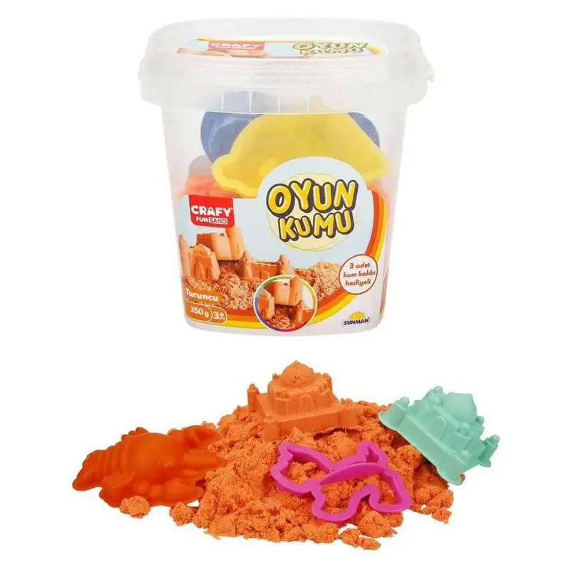 Crafy Oyun Kumu Seti Turuncu 350 Gr