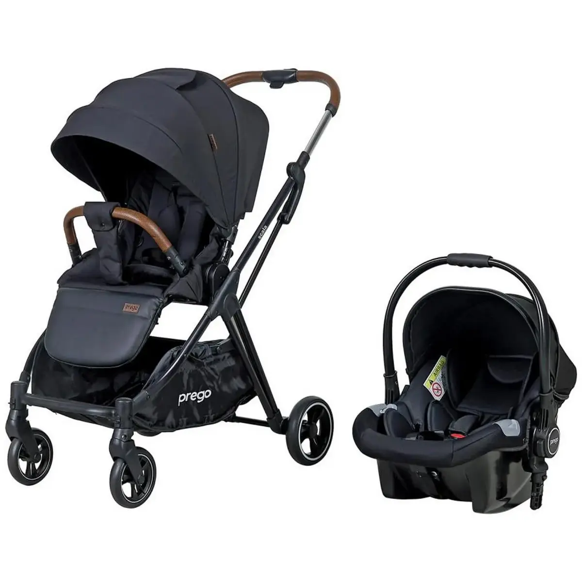 Prego 2230 Scala Travel Sistem Bebek Arabası Siyah