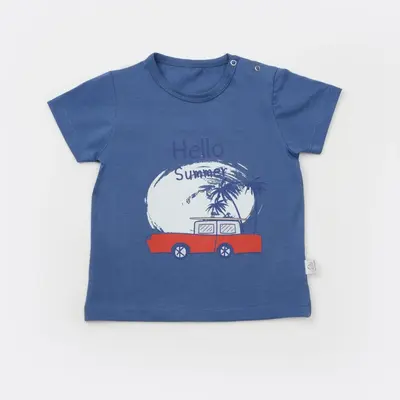 Bibaby T-Shirt Bimini Hello Summer İndigo