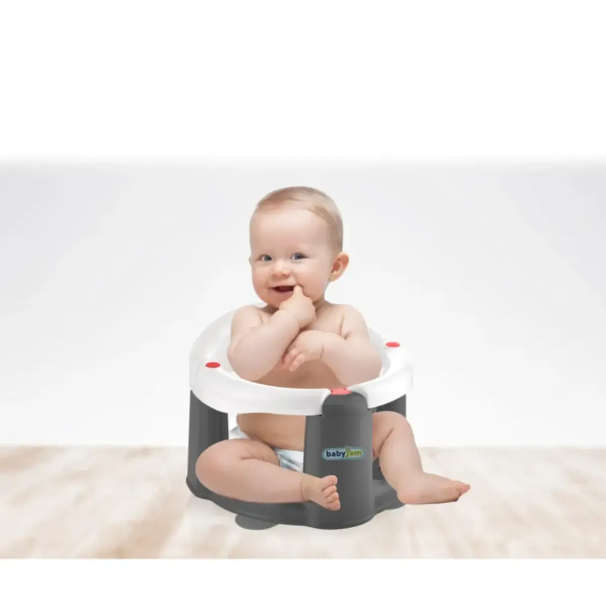 Babyjem Önden Açılır Bebek Banyo&Mama Oturağı Gri