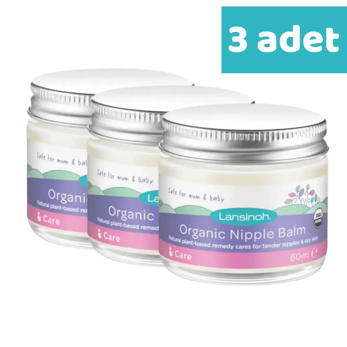 Lansinoh Organik Göğüs Ucu Balmı 60 ml x 3 Adet
