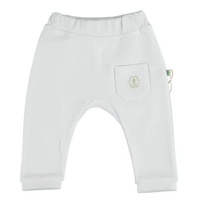 Bibaby Organik Pantolon Patiksiz Basic Nature Beyaz