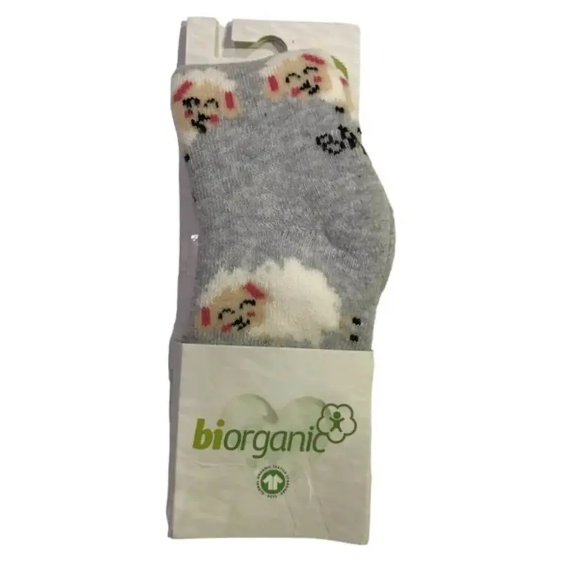 Bibaby Organik Çorap Külotlu Havlu Kuzulu Gri