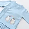 Bibaby Organik Hastane Çıkışı 5li Hello New Penguins Mavi