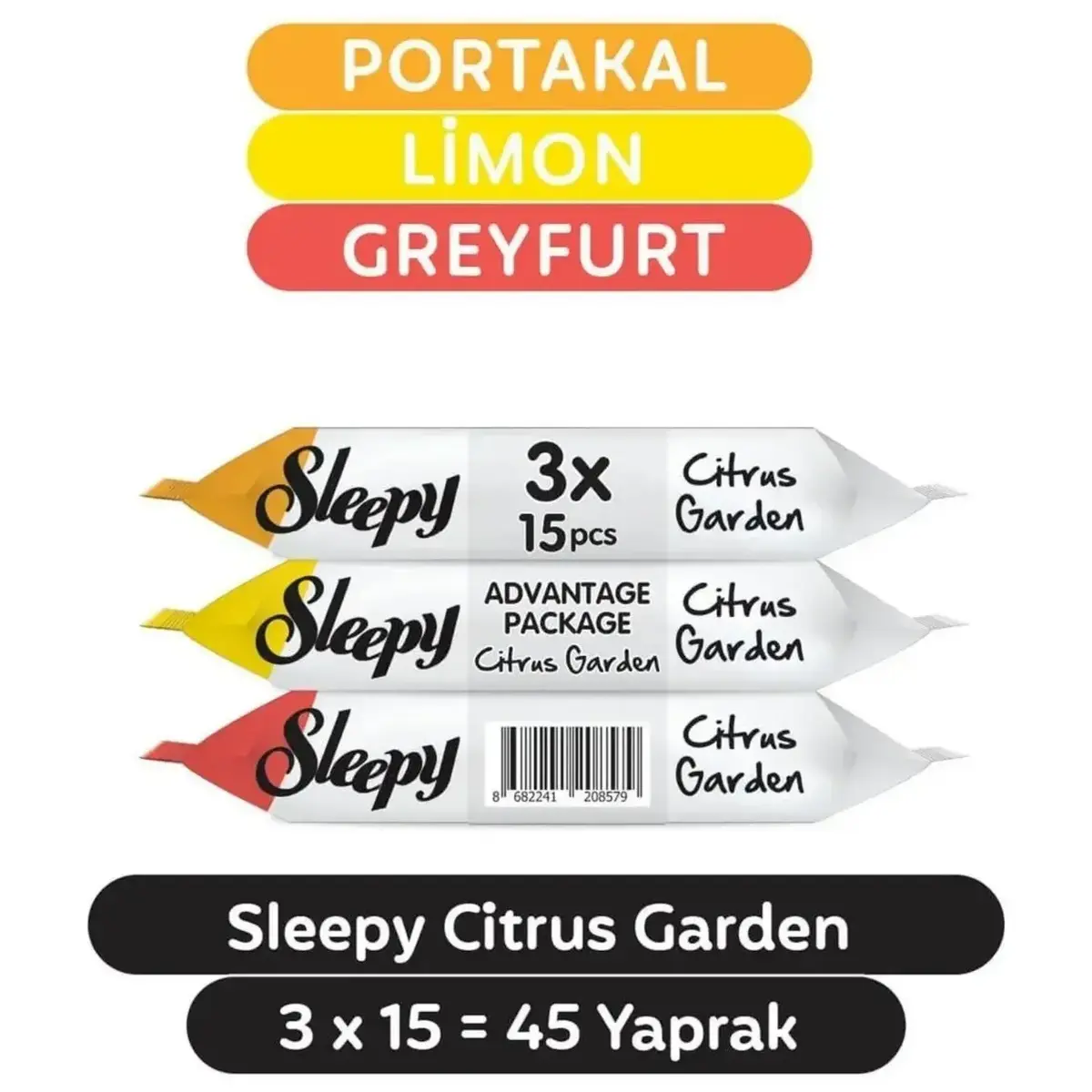 Sleepy Naranciye Bahçesi Cep Mendili 3x15