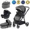 Duux Gator Travel Sistem Bebek Arabası Black