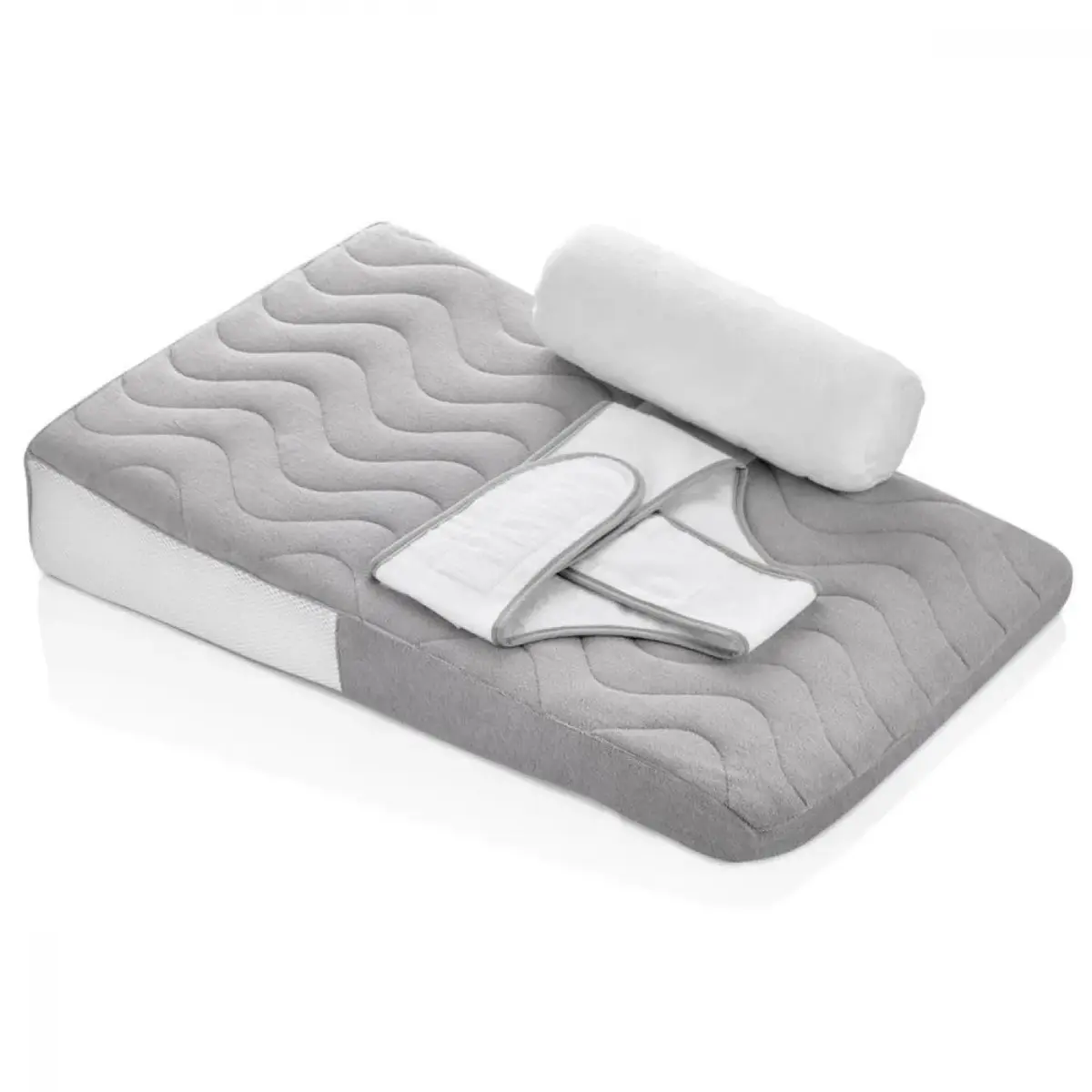 Babyjem Bebek Reflü Yastığı Kemerli Gri Babyjem Bebek Reflü Yastığı Kemerli Gri