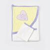Bibaby Organik Havlu Love You Baby Yellow Lavender