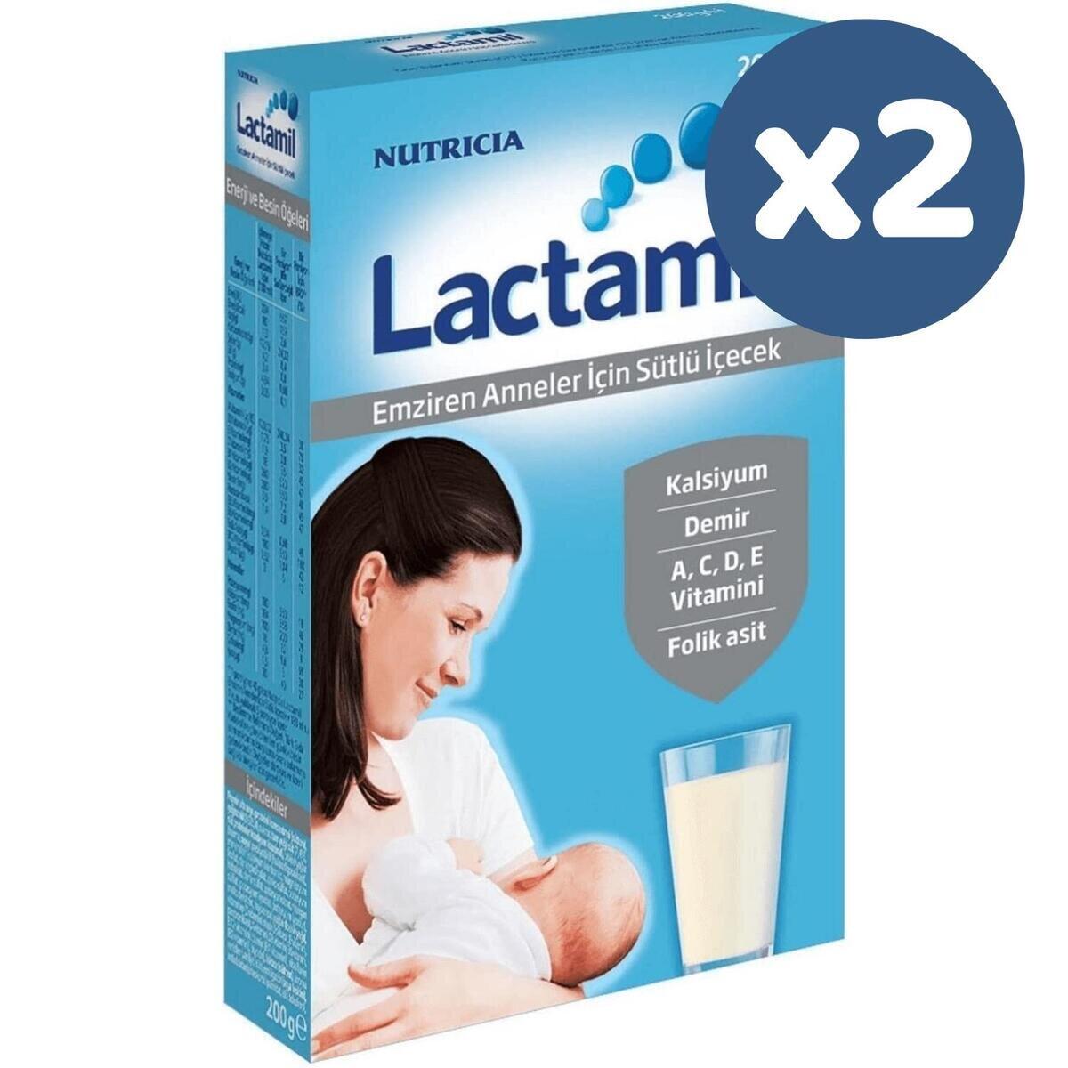 Milupa Lactamil Anneler İçin Sütlü İçecek 200 gr x 2 Adet