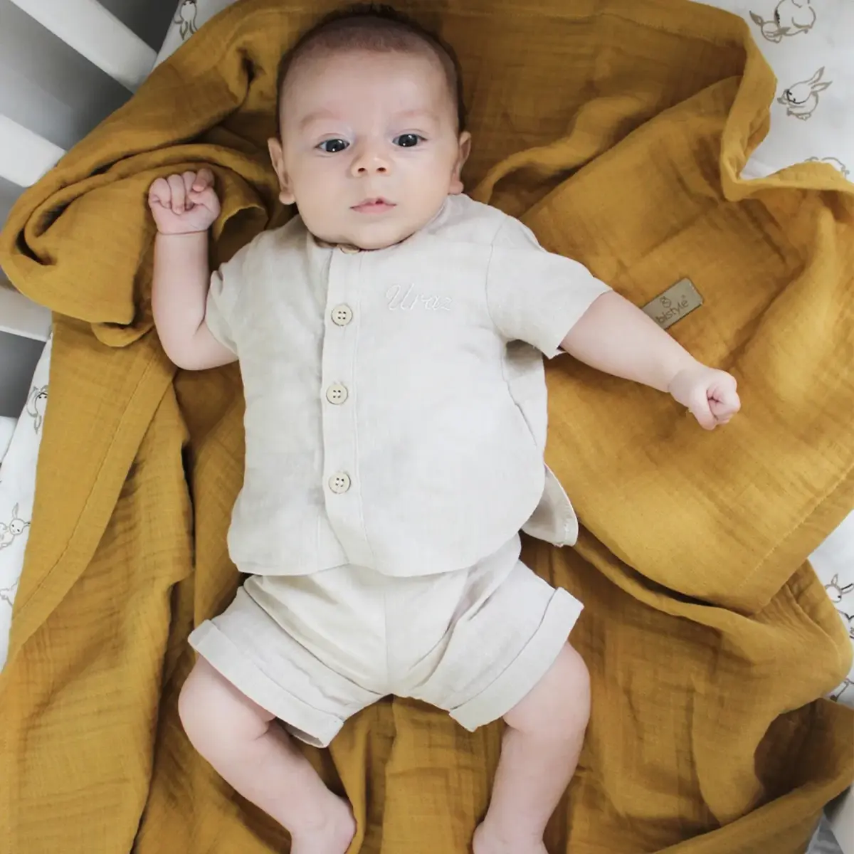 Bibaby Müslin Örtü Bistyle Hardal