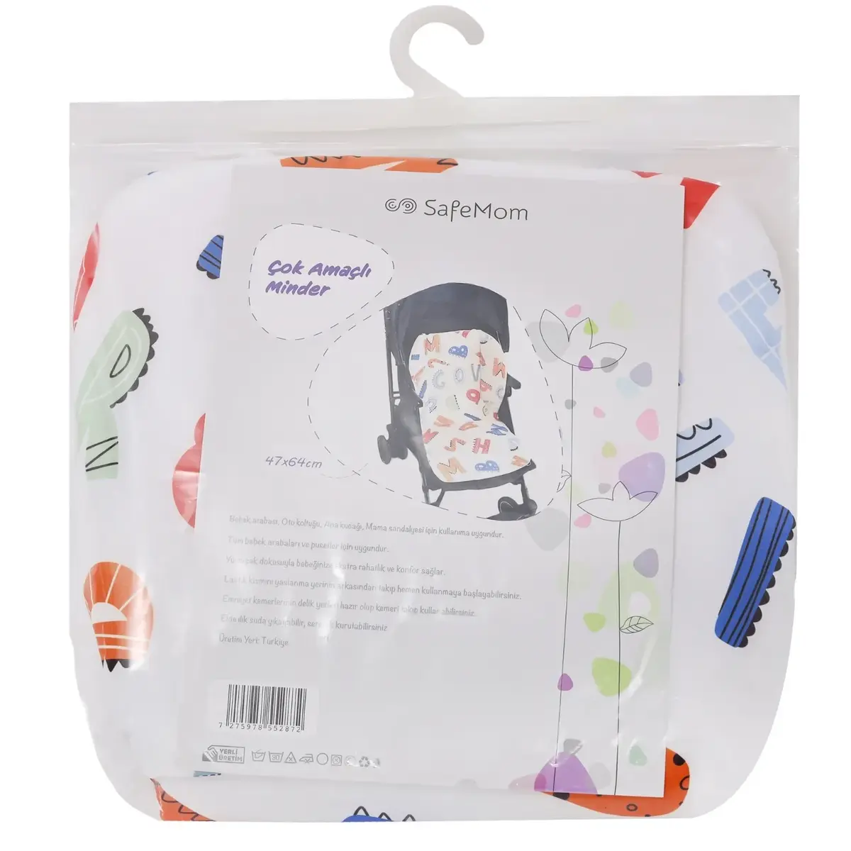 Safemom 4 in 1 Çok Amaçlı Minder Harfler