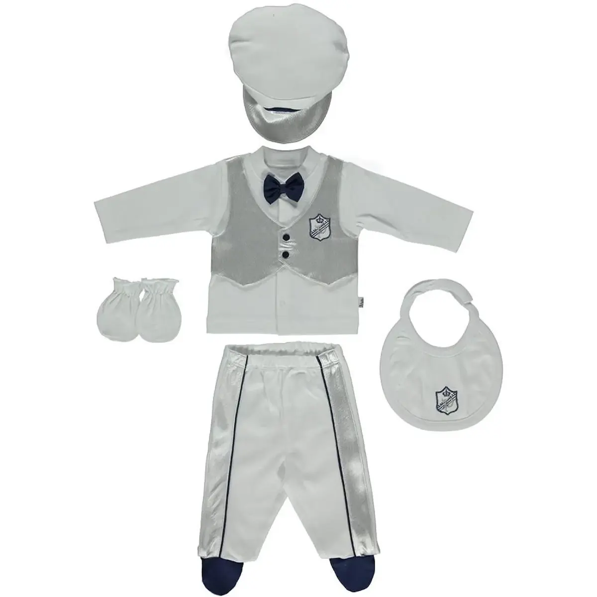 Bebetto Hastane Çıkışı 5li Penye Groom Lacivert