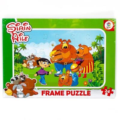 Laço Kids Frame Puzzle Şirin Aile