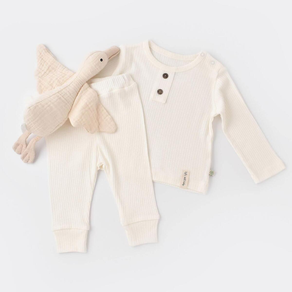 Bibaby Organik 2li Takım Soft Modal Ekru