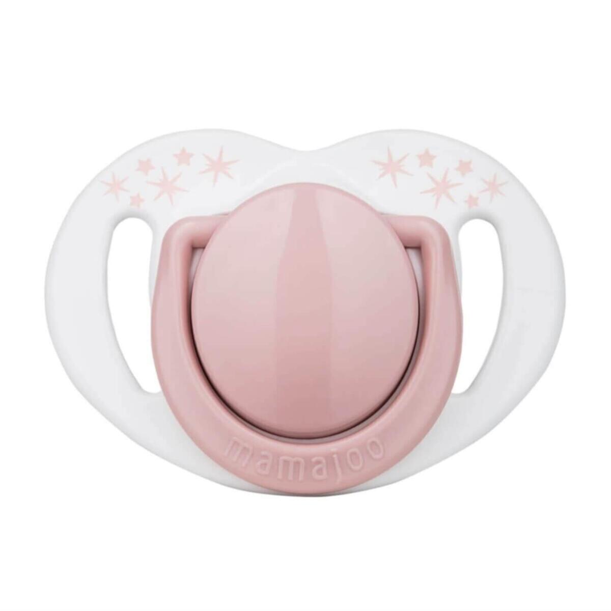 Mamajoo Silikon Emzik 2li & Sterilizasyon Saklama Kutusu 6+ Ay Powder Pink