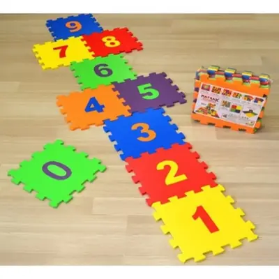 Eva Puzzle Oyun Matı Rakamlar 7 mm 33X33 cm