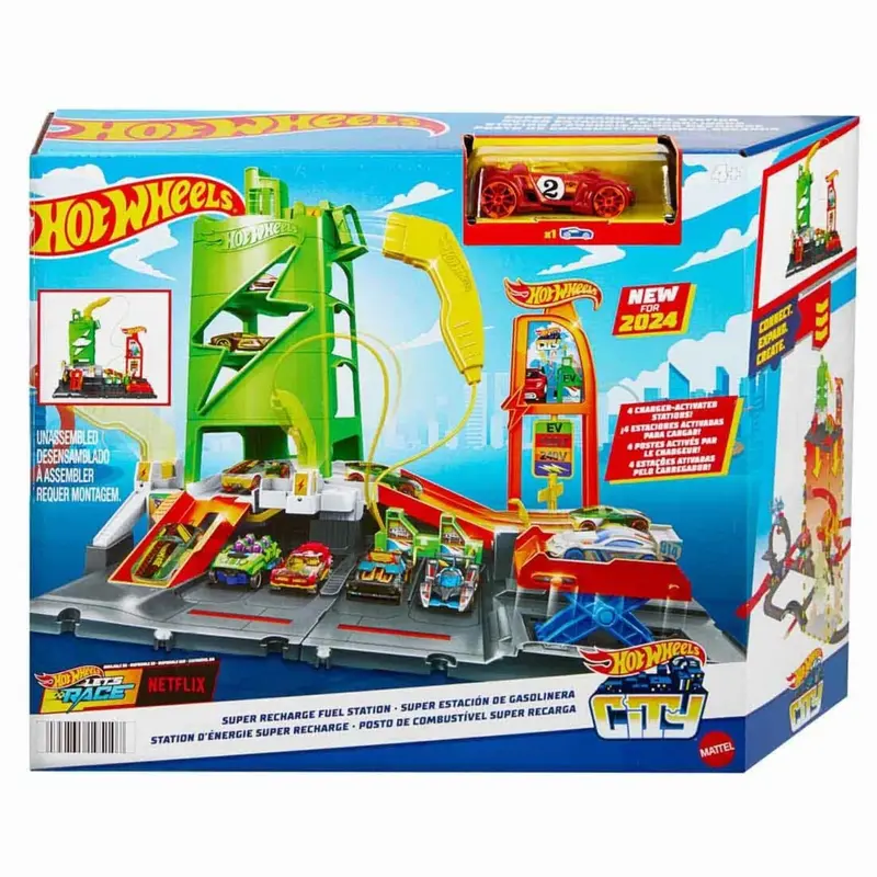 Hot Wheels Elektrikli Araç Şarj İstasyonu Oyun Seti