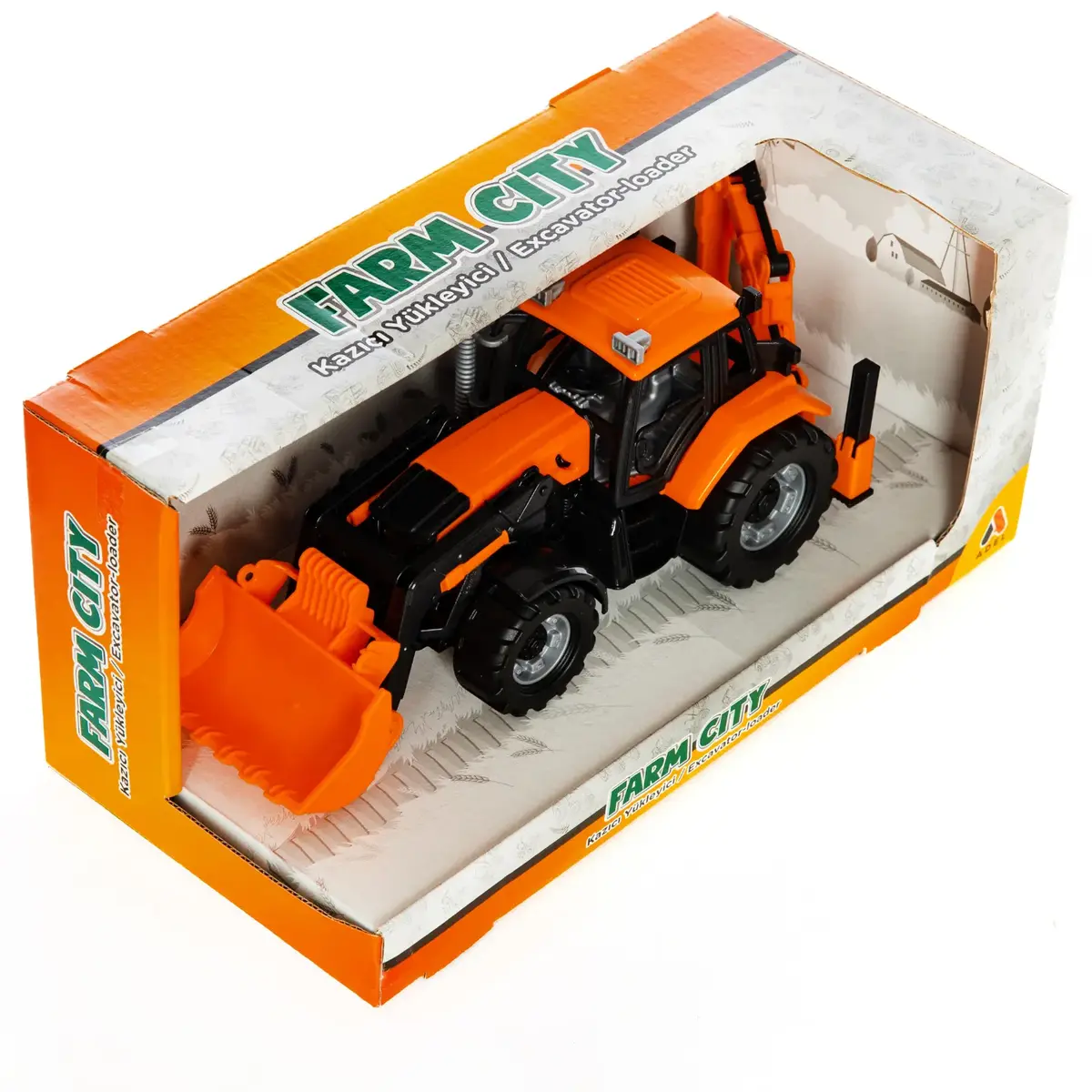 Farm Cıty Kazıcı Yükleyici Sarı