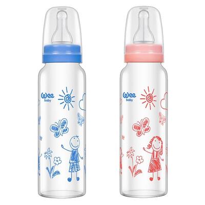 Wee Baby Isıya Dayanıklı Cam Biberon 240 ml