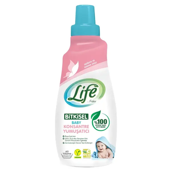 Life by Fakir Baby %100 Bitkisel Konsantre Yumuşatıcı 1500 ml 