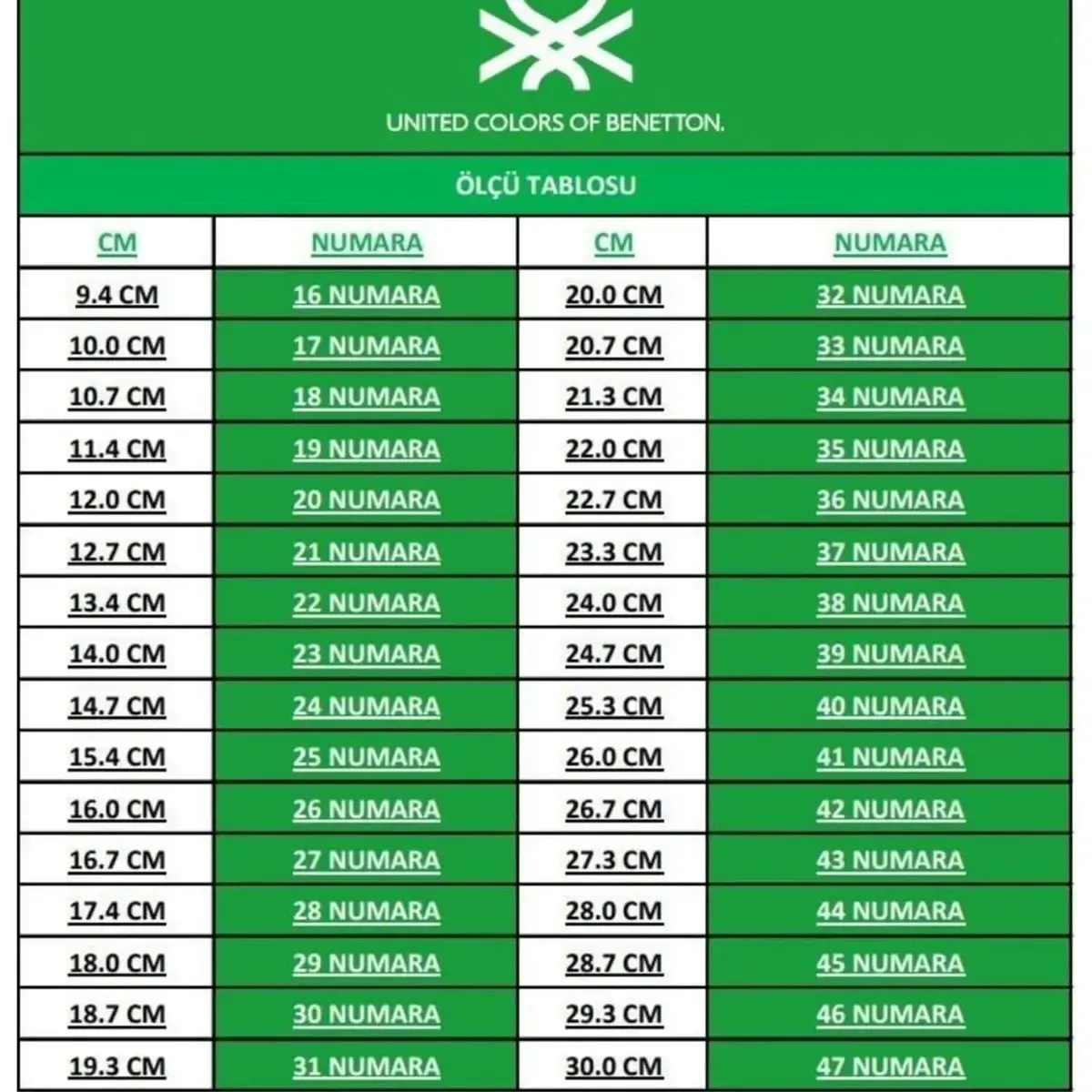 Benetton Ayakkabı Spor Beyaz - Yeşil