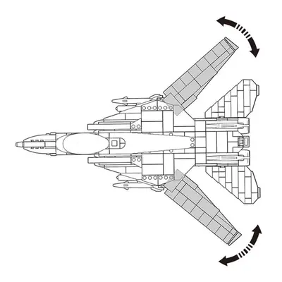 Sluban Model Bricks F14 Uçak 404 Parça