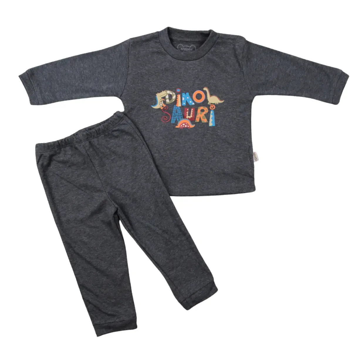 Mini Damla Pijama Takımı Dinazorlu Lacivert Mini Damla Pijama Takımı Dinazorlu Lacivert