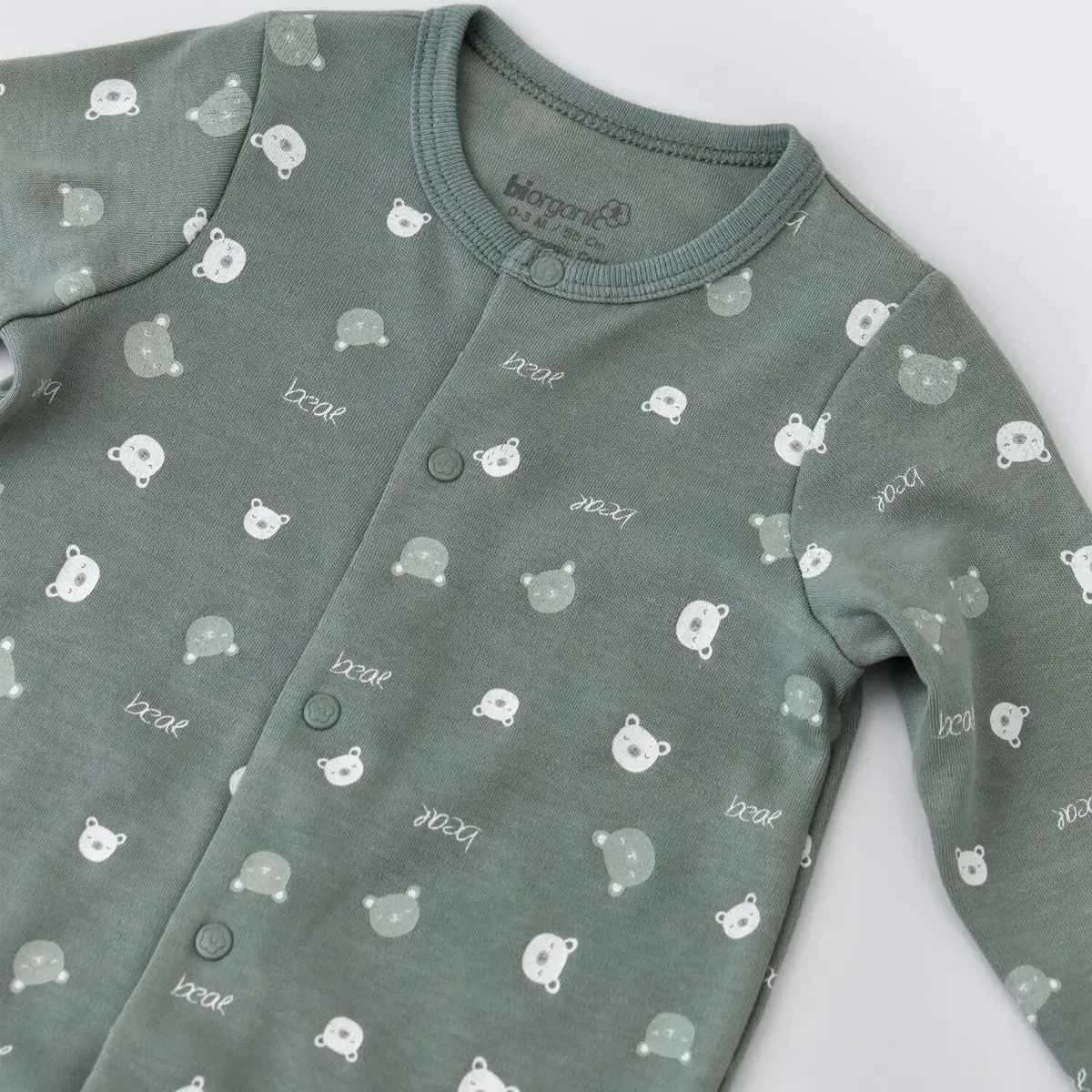 Bibaby Organik Tulum Hug Me Bear Yeşil