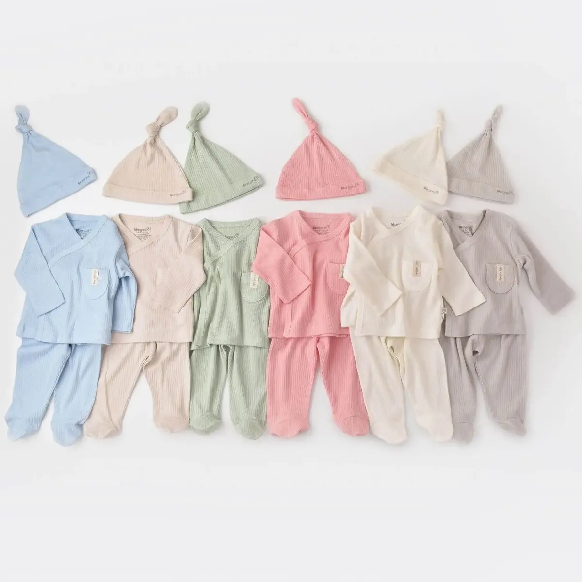 Bibaby Organik Zıbın Takımı 3lü Soft Modal Yeşil