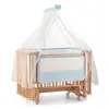 Meltem Kids Bambino Beşik 70x110 cm Naturel Mavi 