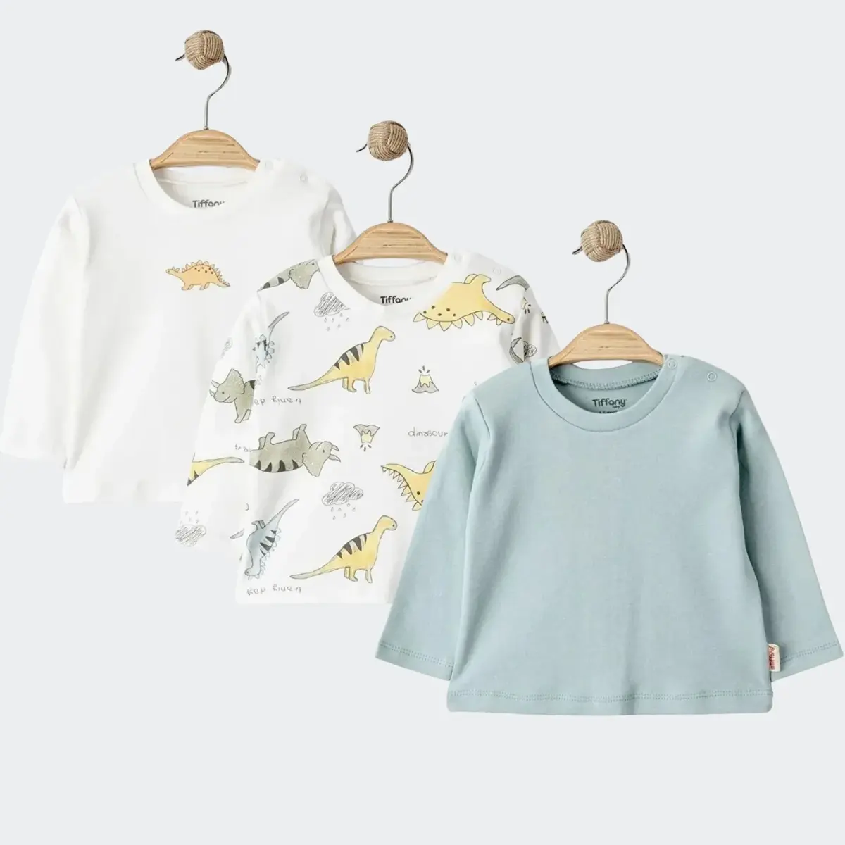 Tiffany Sweatshirt 3lü Dinosaur Theme