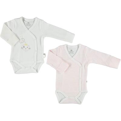 Bibaby Body Kruvaze Eldivenli 2li Cats Pink