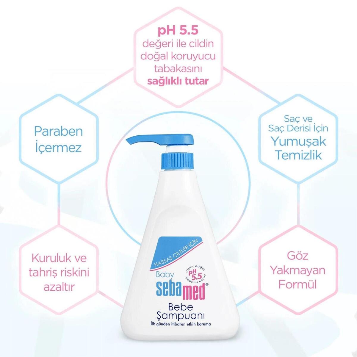 Sebamed Bebek Şampuanı 500 ml x 3 Adet