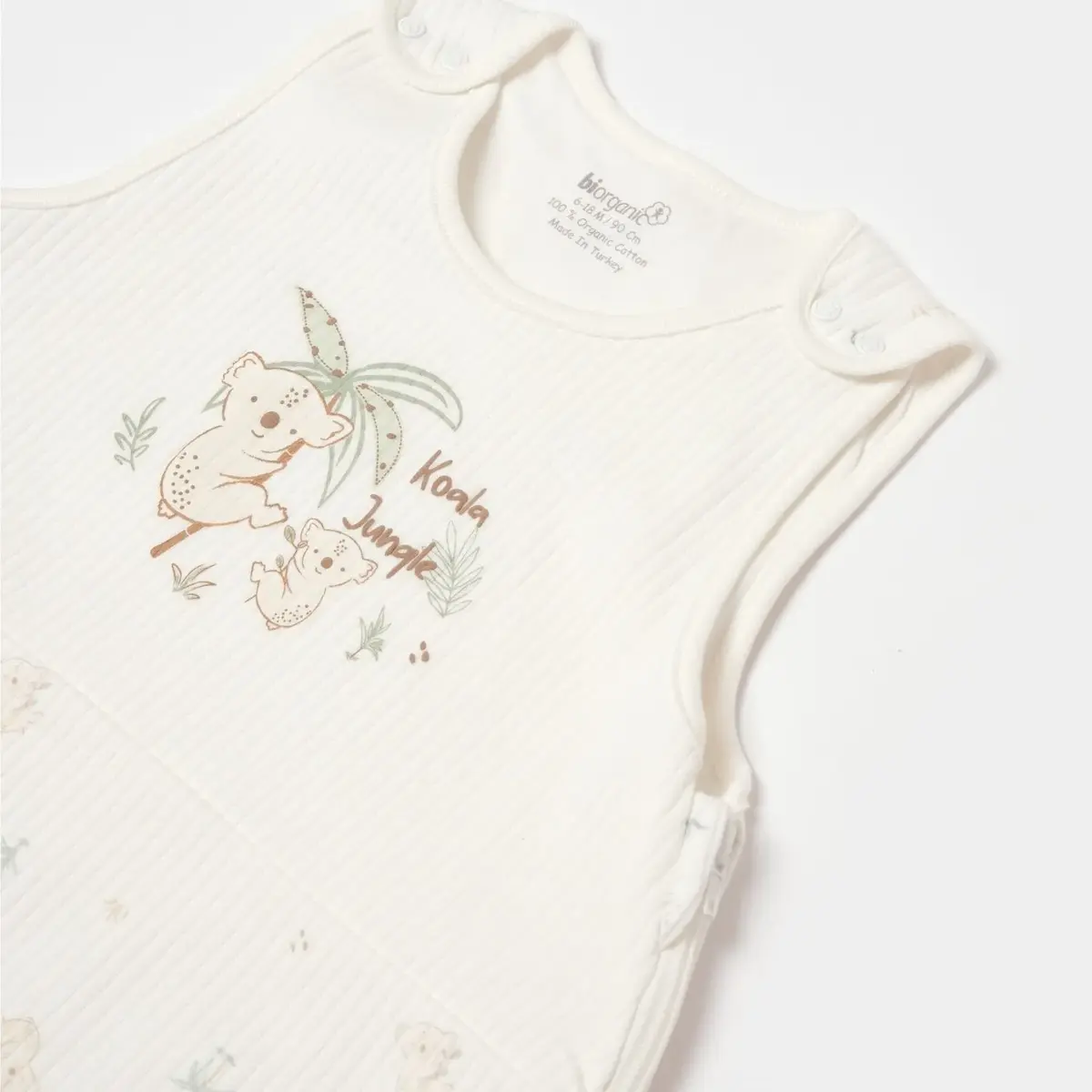 Bibaby Organik Uyku Tulumu Koala Jungle Gri