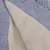 Mini Damla Battaniye Triko Love Nakışlı Mavi