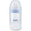 Nuk Silikon Emzikli Nature Sense PP Biberon 260 ml Mavi