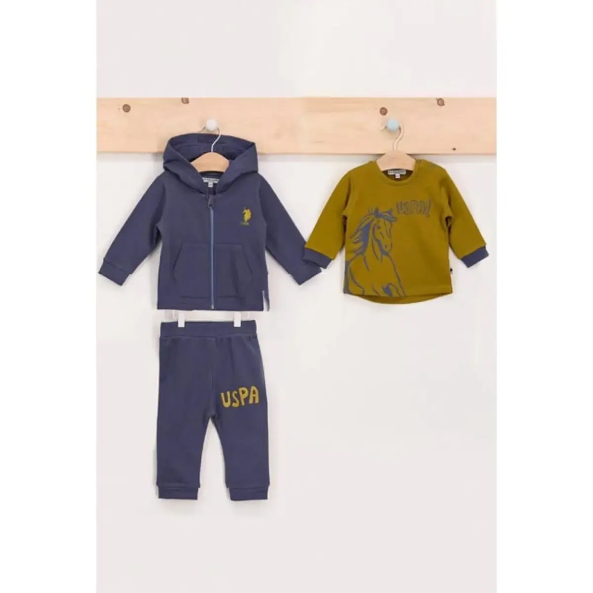 U.S Polo 3lü Takım Uzun Kol Lacivert