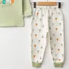 Mini Damla Pijama Takımı Penye Cool Camp Baskılı Yeşil