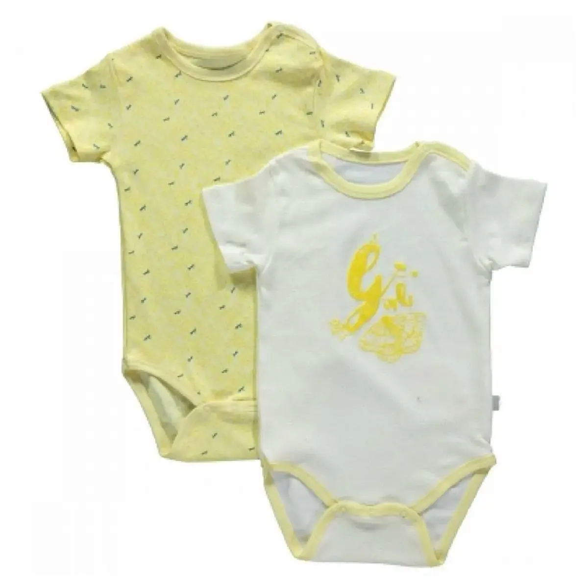 Bebetto Body Kısa Kol 2li İnterlok Water Lily Sarı Bebetto Body Kısa Kol 2li İnterlok Water Lily Sarı