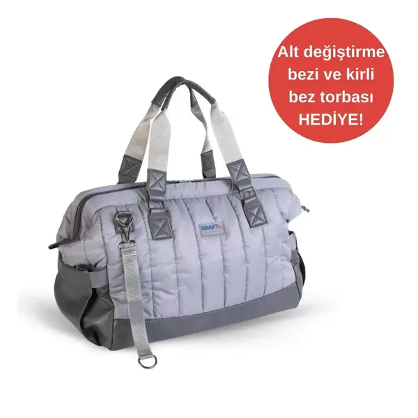Kraft Lava Bebek Bakım Sırt Çantası Gri