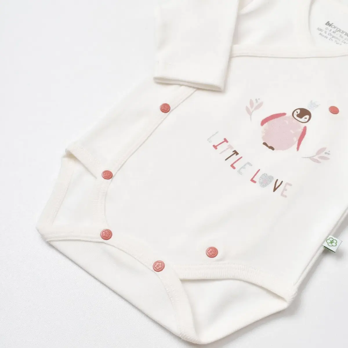 Bibaby Organik Zıbın Takımı Little Love Rose Dry