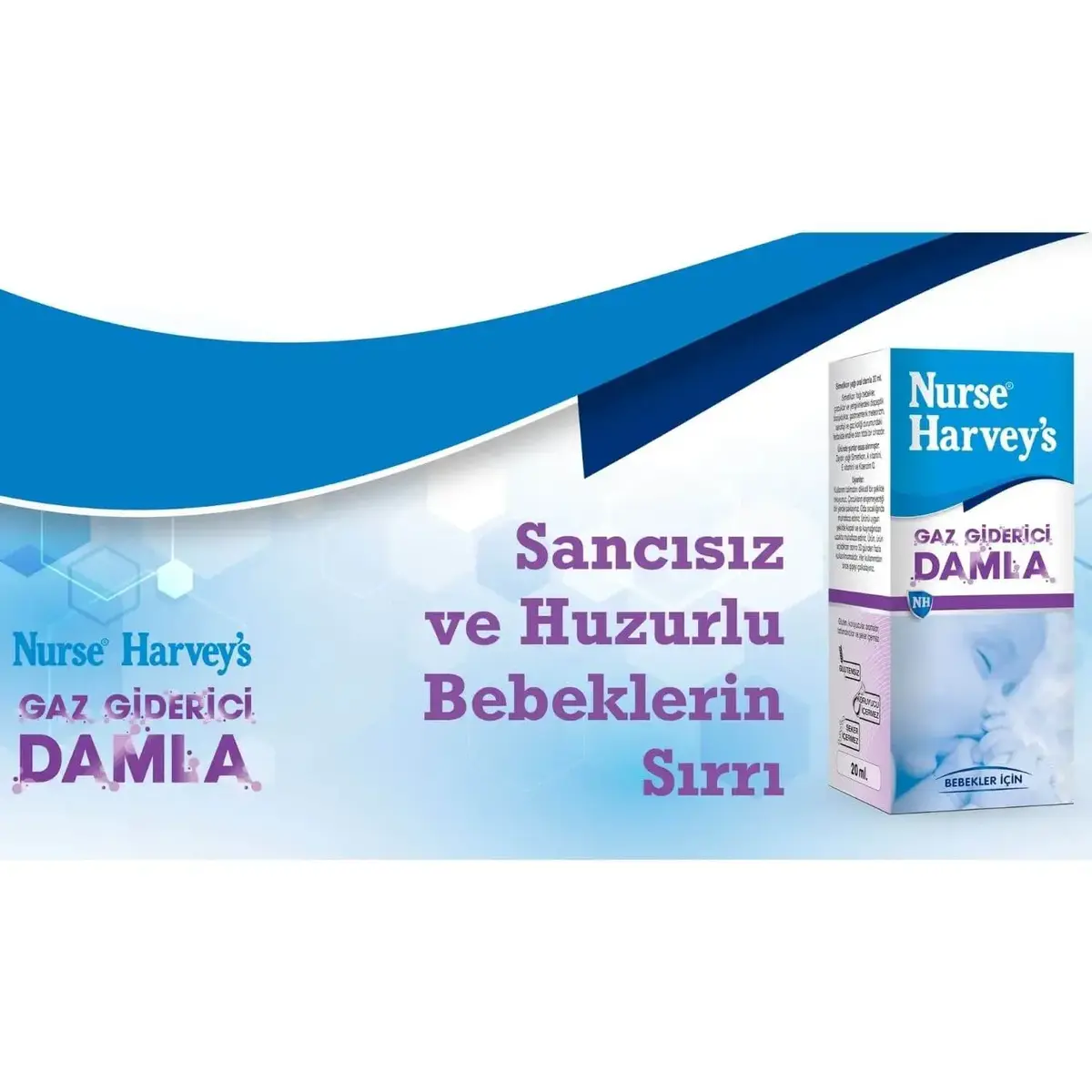 Nurse Harveys Gaz Giderici Damla 20 ml