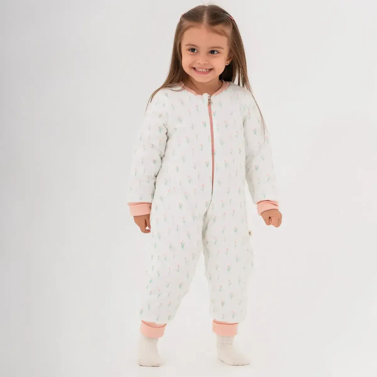 Moi Noi Uyku Tulumu Çoraplı 2,5 Tog Lale Desenli