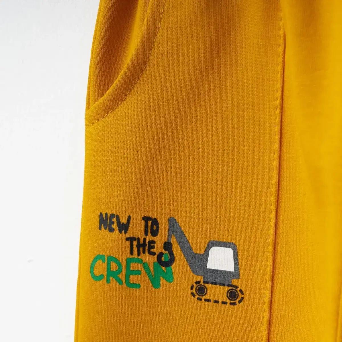 Winimo Çocuk Eşofman Altı New To Crew Baskılı Hardal